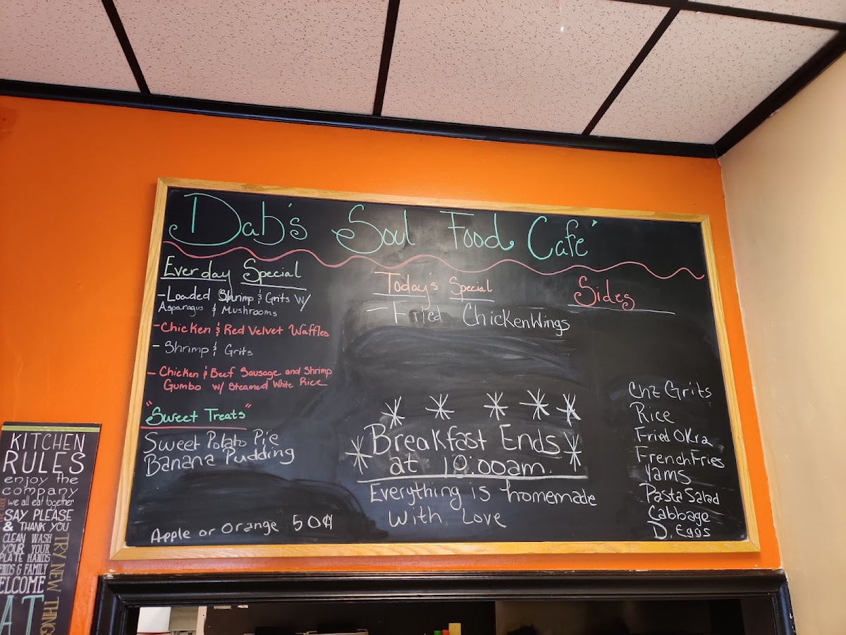 Menu Dab's Soul Food Cafe-5