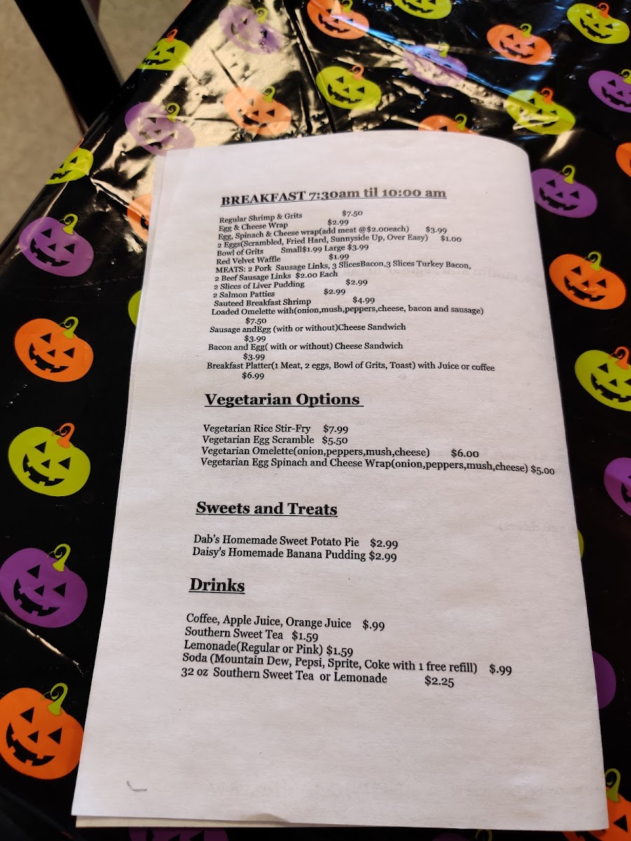 Menu Dab's Soul Food Cafe-7